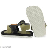 Black and Green EVA sound sandal booties for babies 0-6 months, stylish printed net pattern, easy Velcro closure