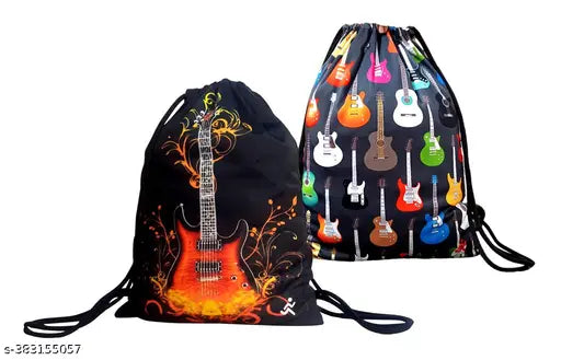 Multicolor printed polyester utility backpack, lightweight, washable - perfect for sports, gym, yoga, college, or casual use