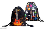 Multicolor printed polyester utility backpack, lightweight, washable - perfect for sports, gym, yoga, college, or casual use