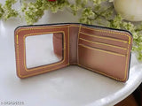 Brown faux leather customized essentials combo: wallet, keychain, belt, passport cover (2 compartments each)