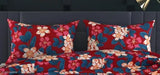 Double queen premium Glace cotton bedsheet, 100x90 inches, Indian-made