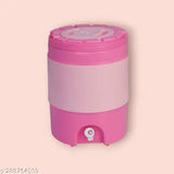 Insulated pink plastic water dispenser (18L), durable and leak-proof for events and travel