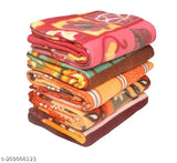 Lightweight floral polar fleece single bed blankets - pack of 5 for all-season warmth and elegance
