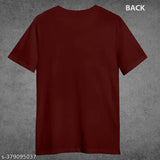 Maroon half-sleeve round-neck cotton typography tee for women & girls - Team Bride bridal shower Bachelorette party wear