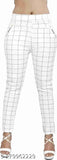 Trendy checked lycra jeggings for women (2 pack), sizes 24-Free, India origin