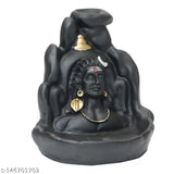 Poly resin Shiv statue, Dopin Maha Dev Shiva Idols (Smoke), with 20 cones for pooja and home decor