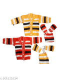 Wool printed net long-sleeve suits (Pack of 2), stylish baby Baba dresses for 0-4 months, Indian origin