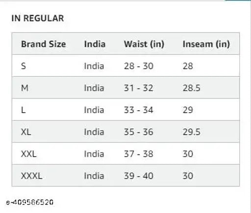 Solid polyester NSLycra pants, S - XXL sizes for comfortable everyday wear