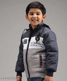 Aqua Blue Nylon Jacket for Boys. Colorblocked design with red accents, perfect for casual and outdoor events. Size 18-24 Months or 3-4 Years