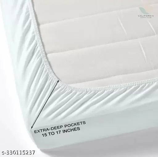 Shyam HOME Unicorn Premium Cotton Fitted Bedsheets & King Size Pillow Covers - Double Bed, 180 TC Supersoft, Summer Essential