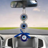 Turkish Evil Eye pendant for home, car decor, or gift items. Blue glass charm with lucky Nazar Battu design (1). Versatile home decor accessory