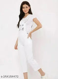 White cotton jumpsuit for women with shirt, short-sleeved solid white catsuit on hangar