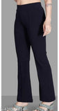 Dark blue wide-leg women's trousers