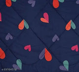 Elegant fancy floral cotton blankets: 1 x 90*90 ac comforter set, 1 x 100*90 bed sheet, 2 x 28x18 pillow covers - Indian-made