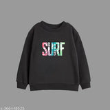 Cotton blend sweatshirt for kids, printed net design, suitable for ages 1-10