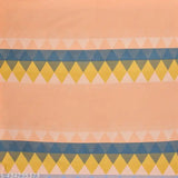 Elastic cotton double bedsheet set with geometric print, 2 pillow covers (78x72 inches/198x182 cms), ideal for 8-inch thick mattresses