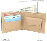 Faux leather royal craft wallet, solid net men's fashionable accessory. Free size, 11cm x 9cm from India
