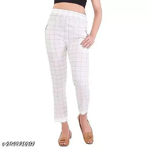 Solid lycra jeggings for girls and women, made in India. Fits waist sizes 24-34 with a length of 47 inches