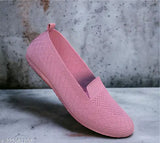 Purple embellished canvas ballerinas, stylish loafers for women's flat comfortable footwear, trending in Indian markets