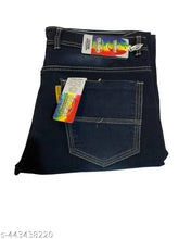 Cotton solid L-jeans, big size with excellent comfort fit, made in India