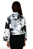 Black tie dye cotton blend jacket from 69 Fashion Street, eco-friendly and trendy apparel