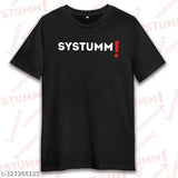 Black 100% cotton SYSTUM elvish yadav men's t-shirt, half sleeve, round neck, casual wear