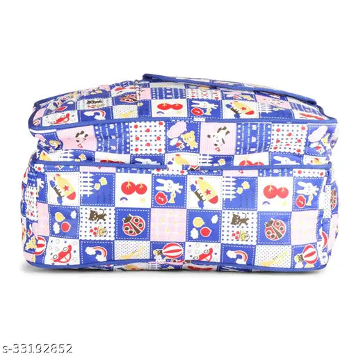 Blue multipack children's backpacks, colorful fabric bags for mother & baby, diaper bag set from India (multiple colors)