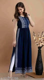 Sleeveless Rayon Women's Naira Cut, Printed Indian Long Kurti - XS to XXL