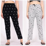 Cotton maxi net women's nightwear loungewear set - pack of 2, Indian-made stylish pajamas for sleep and relaxation