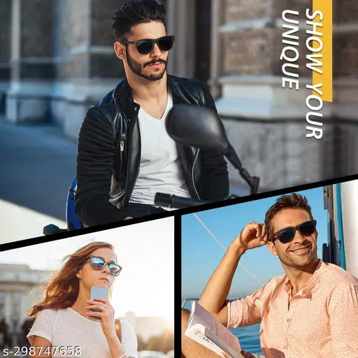 Black cotton baseball cap, Allu Arjun style combo pack (3 x AA Cap, square sunglasses, digital watch). Stylish and cool accessory for summer, fits men, women, adults, and teens. Adjustable size, protects from UV rays