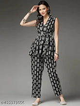 Attractive women's cotton kurta sets with printed net palazzos, sleeveless style - India