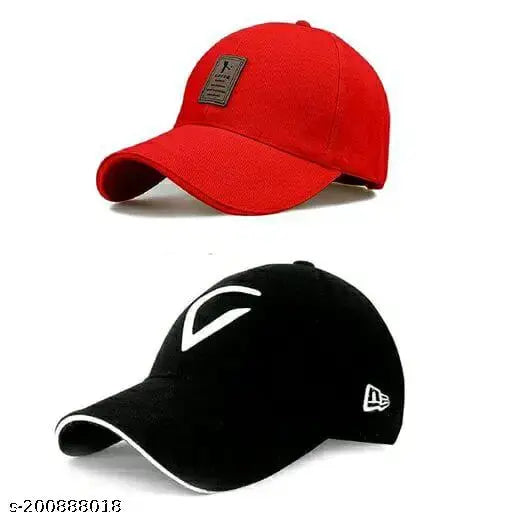 Cotton baseball caps: Stylish Ediko and Virat pairs for unisex sports, trending modern design