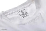 Sleek round neck beyond back print solid colored men's cotton t-shirt (India), pure cotton trendy wear for all seasons