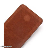 Solid PU card holder, 5 compartments for business cards, free size (10cm x 8cm), Made in India