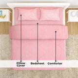 Graceful cotton king-size comforter set, premium down filling for soft, cozy sleep