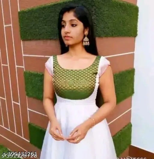 White Chanderi cotton sleeveless kurti for women, trendy and stylish fashion wear