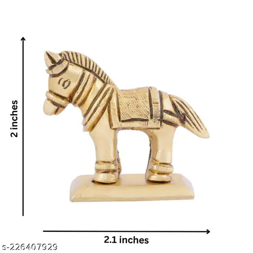 Brass rearing horse statue, intricately crafted, elevates home decor