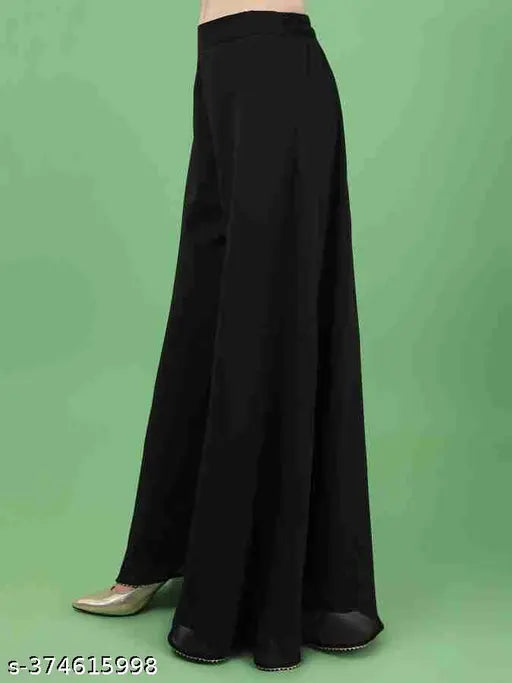 Georgette woman's kurta set with dupatta and bottomwear, single size in S-XXL, Indian handcrafted stitched net