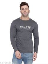 Charcoal cotton blend polo shirt with trendy sports print, great for active men's casual wear