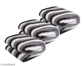 Striped fleece blanket by Parinika Fabs for donation and winter, lightweight and soft touch