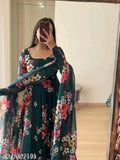 Georgette print kurti with long sleeves, Indian-origin fashion