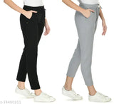 Cotton blend solid-color Archangel trackpants for women & girls - comfortable, stylish, Indian-made (28, 36 sizes available)