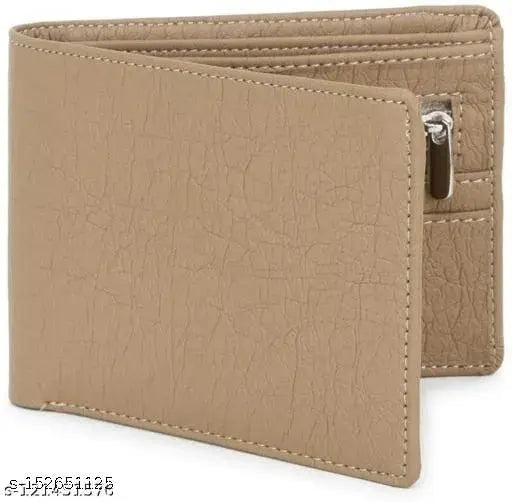 Artificial leather TAQWA Men's Wallet, 12 card slots, solid design, durable PU material, compact size for everyday carry