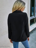 Black cotton full sleeve sweatshirt for women, stylish and comfortable Force Women apparel