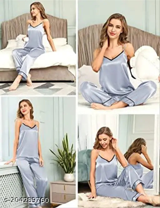 Divinestyle women's net & lace G-string bra panty lingerie set, satin fabric, perfect for honeymoon or special occasions