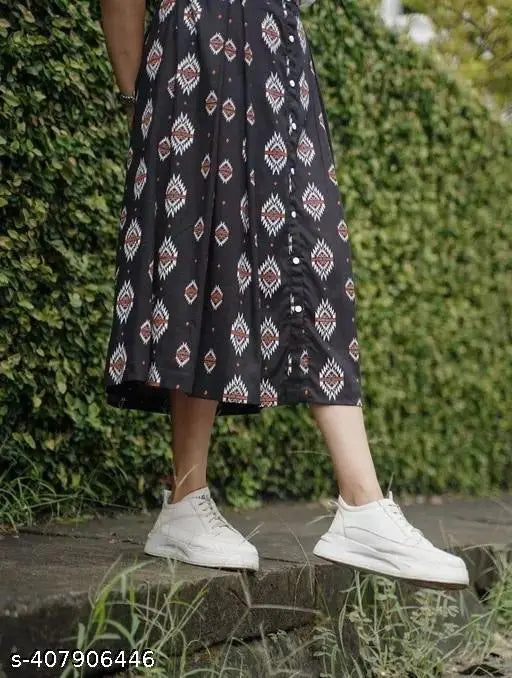Women's printed viscose rayon dungaree dress, vibrant patterns and adjustable shoulder straps, playful blend of style for any occasion, versatile for all seasons