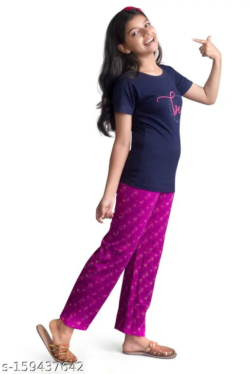 Printed cotton night suits for women, premium quality, bio wash cloth, sizes S-XXL