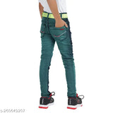 Stunning denim men's pant, solid, size 24 (waist 24in, length 42in), from India