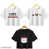 Cotton Cintia Half Sleeve Top, printed pattern, regular fit for women & girls