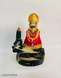 Poly Resin Khatushyam backflow home decor item, Indian backflow incense cone statue with amazing smoke backflow effect